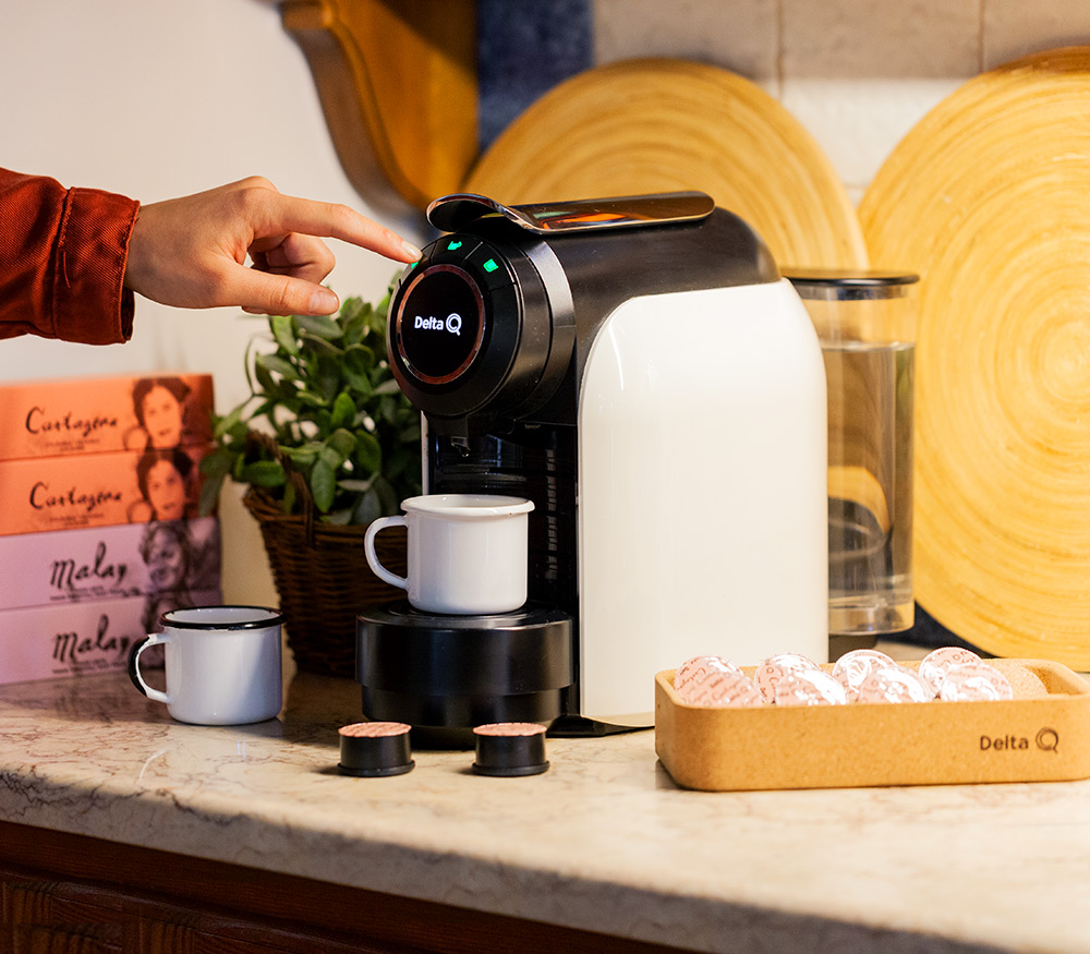 Machine à Café DELTA Q Qool Evolution Blanc